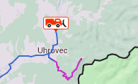 Mapa zimnej údržby ciest TSK