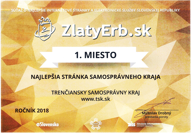 Zlatý erb - 1. miesto TSK