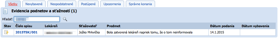 Podnet na lekáreň