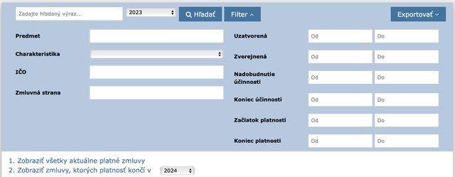 ukážka filtra